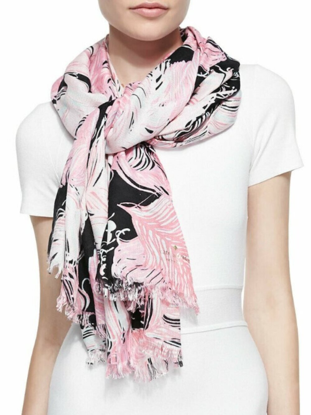 Kate Spade - Regal Plumes Feather Scarf
